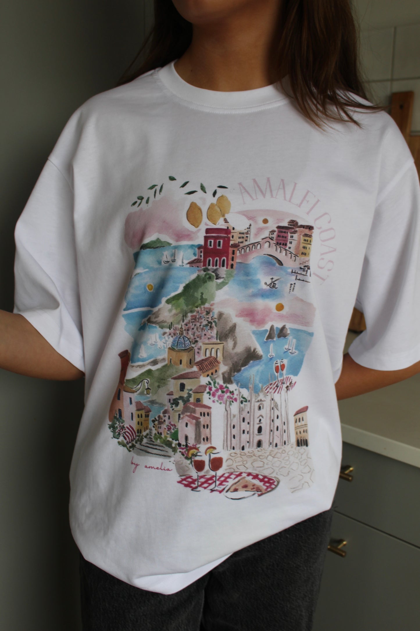 Amalfi Coast Oversized Tee