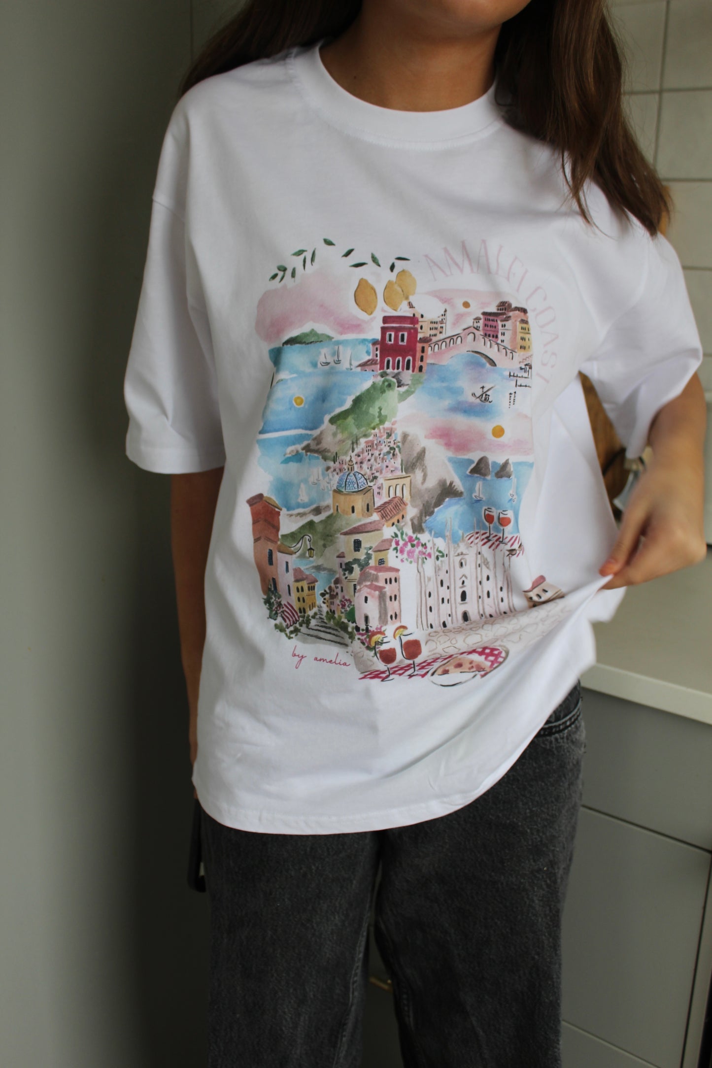 Amalfi Coast Oversized Tee